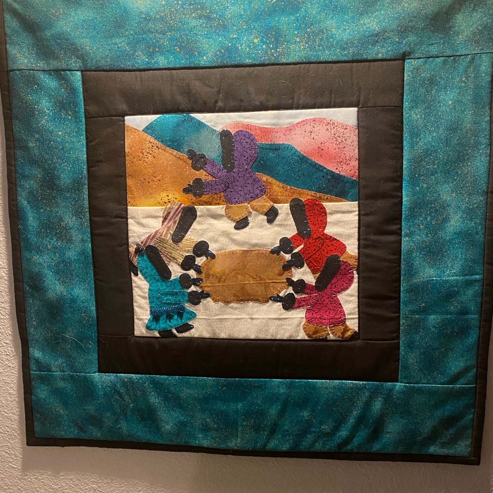 Colorful Quilted Wall Hanging
